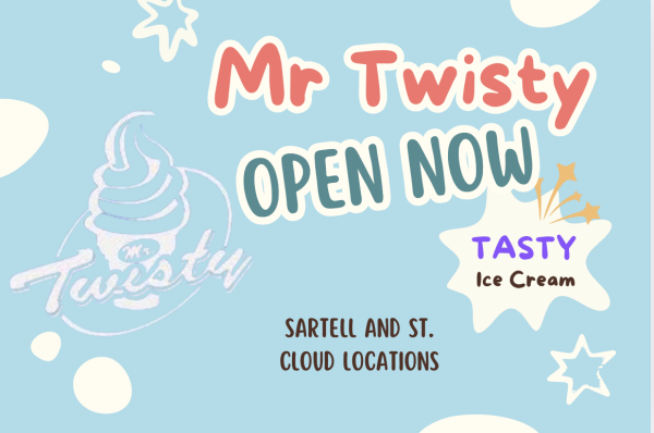 Sartell and St. Cloud Mr. Twisty is now open for your sweet tooth